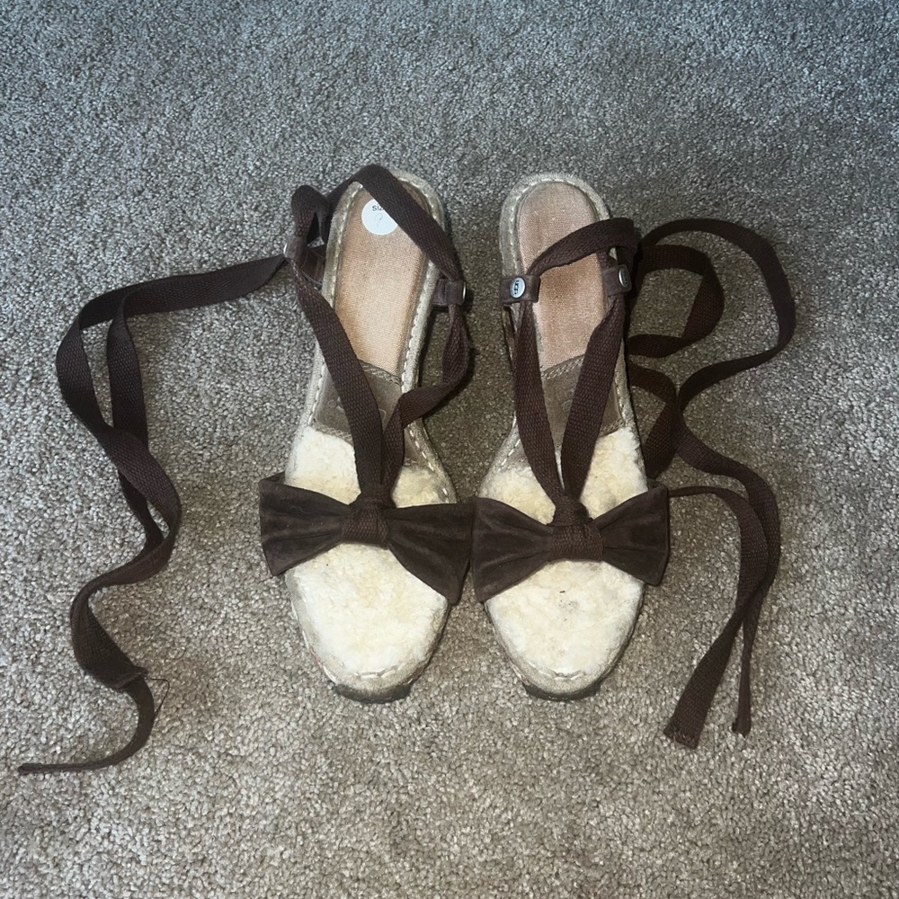 Brown UGG coquet chunky heels